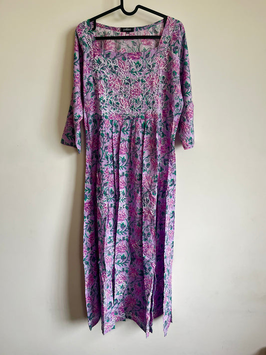 Pleated Dress - Lavender Smera