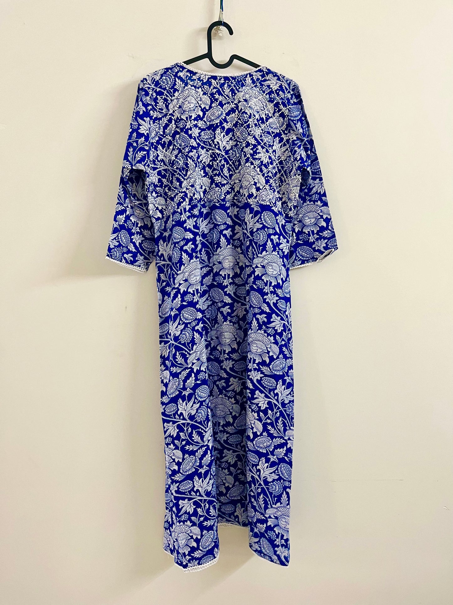 Angrakha - Floral Blue White