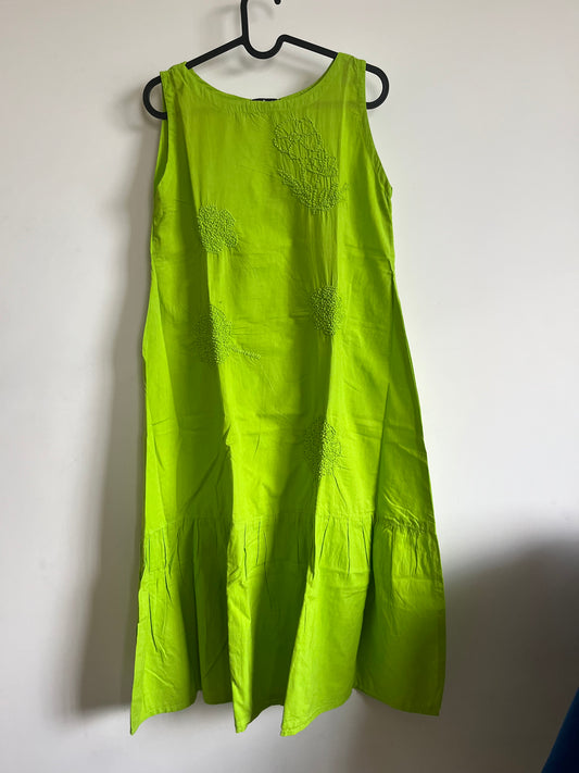 Dandelion  Dress - Neon green