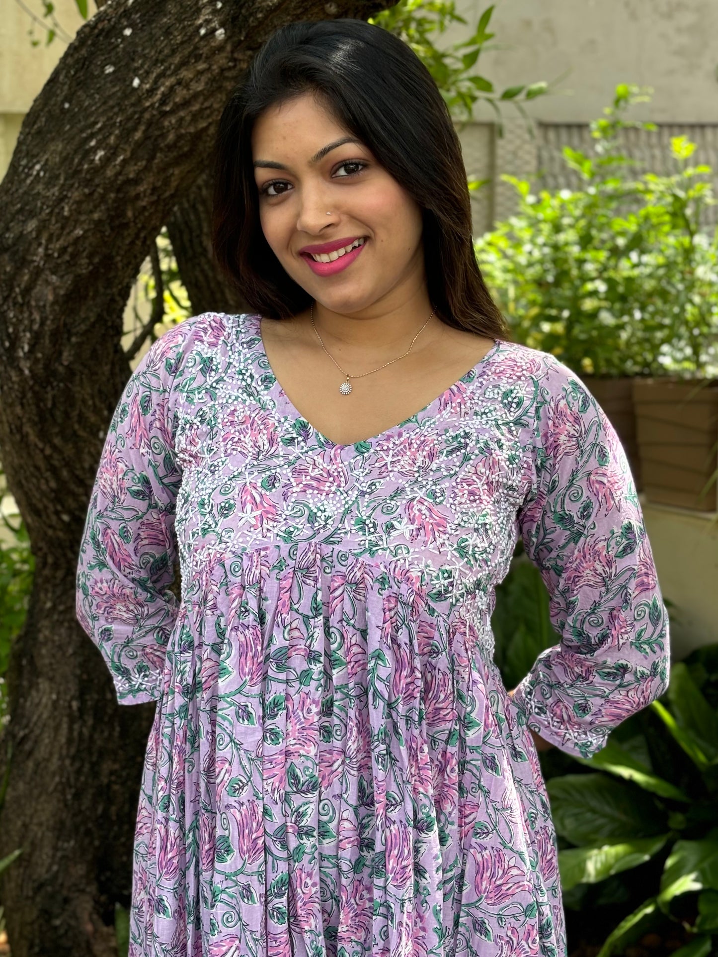 Aliya Cut Dress PRE-ORDER - Lavender Smera