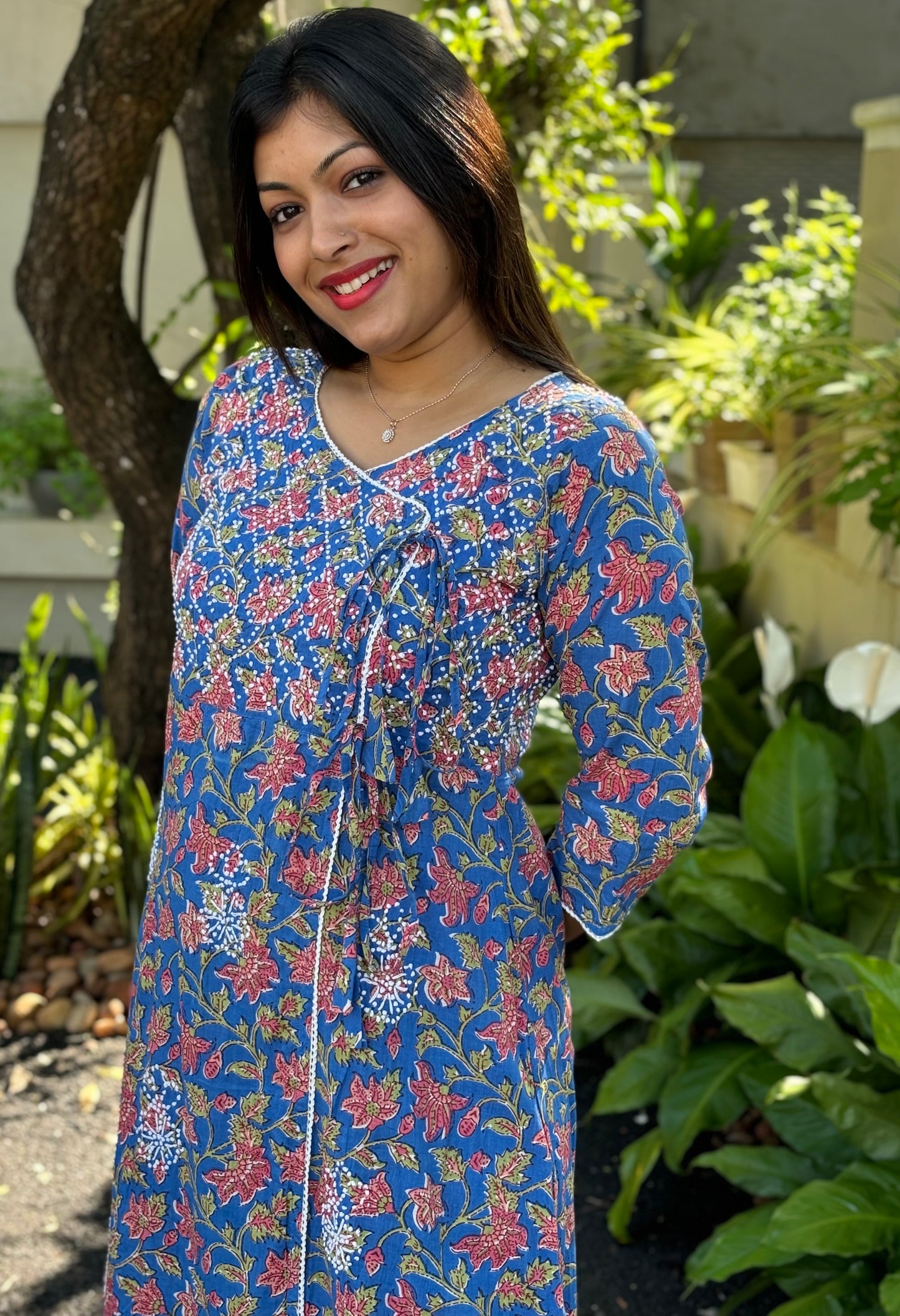 Angrakha Kurti and pant PRE-ORDER - Nia