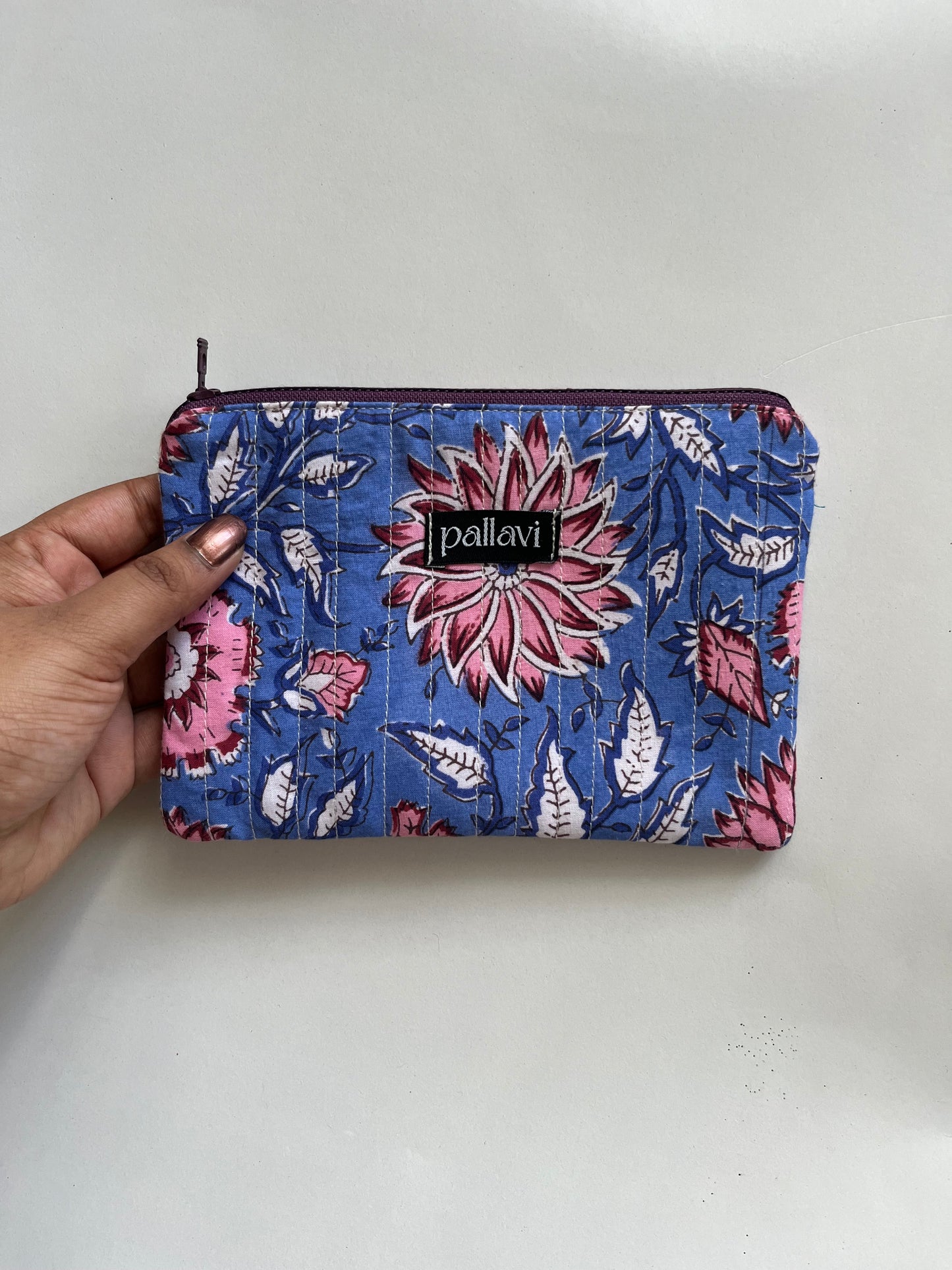 Quilted Zipper Pouch