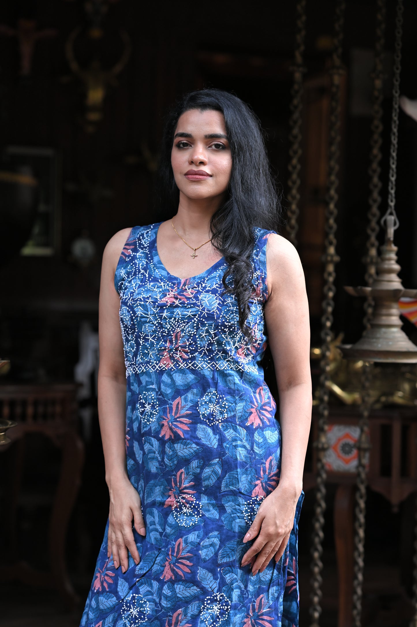 Sleeveless Straight Kurti PRE-ORDER - Neelima