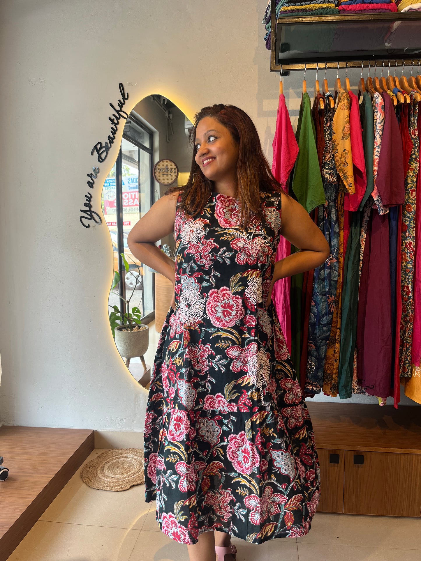 Dandelion Dress PRE-ORDER - Floral black