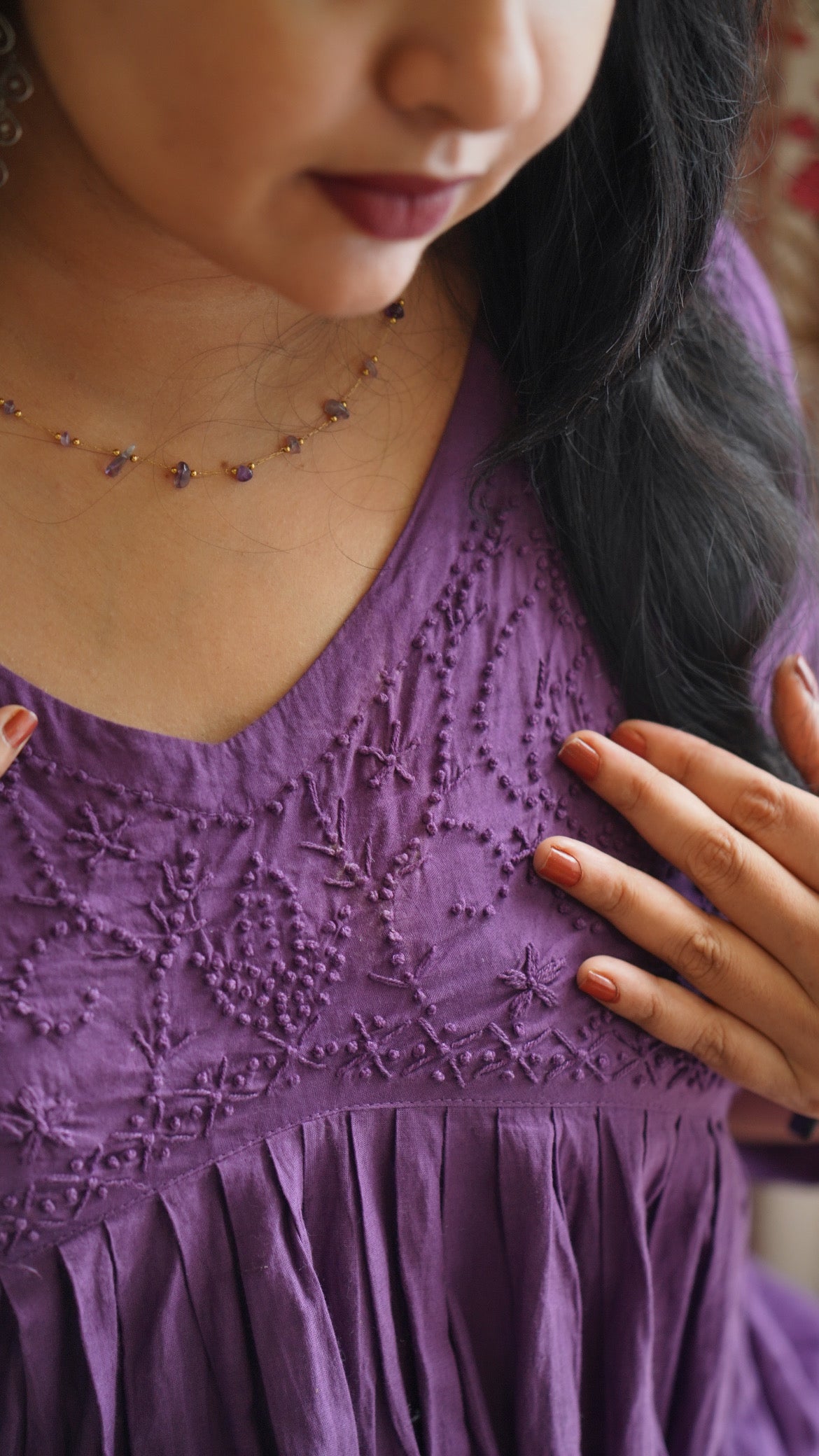 Aliya Cut Dress PRE-ORDER - Amethyst