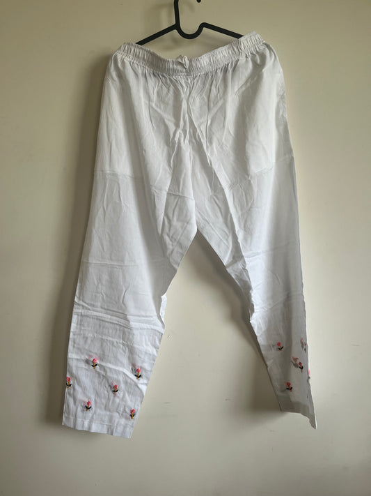 Pant  - Blush & Bloom White