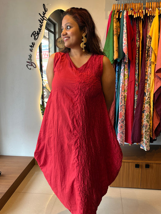Balloon dress - Red