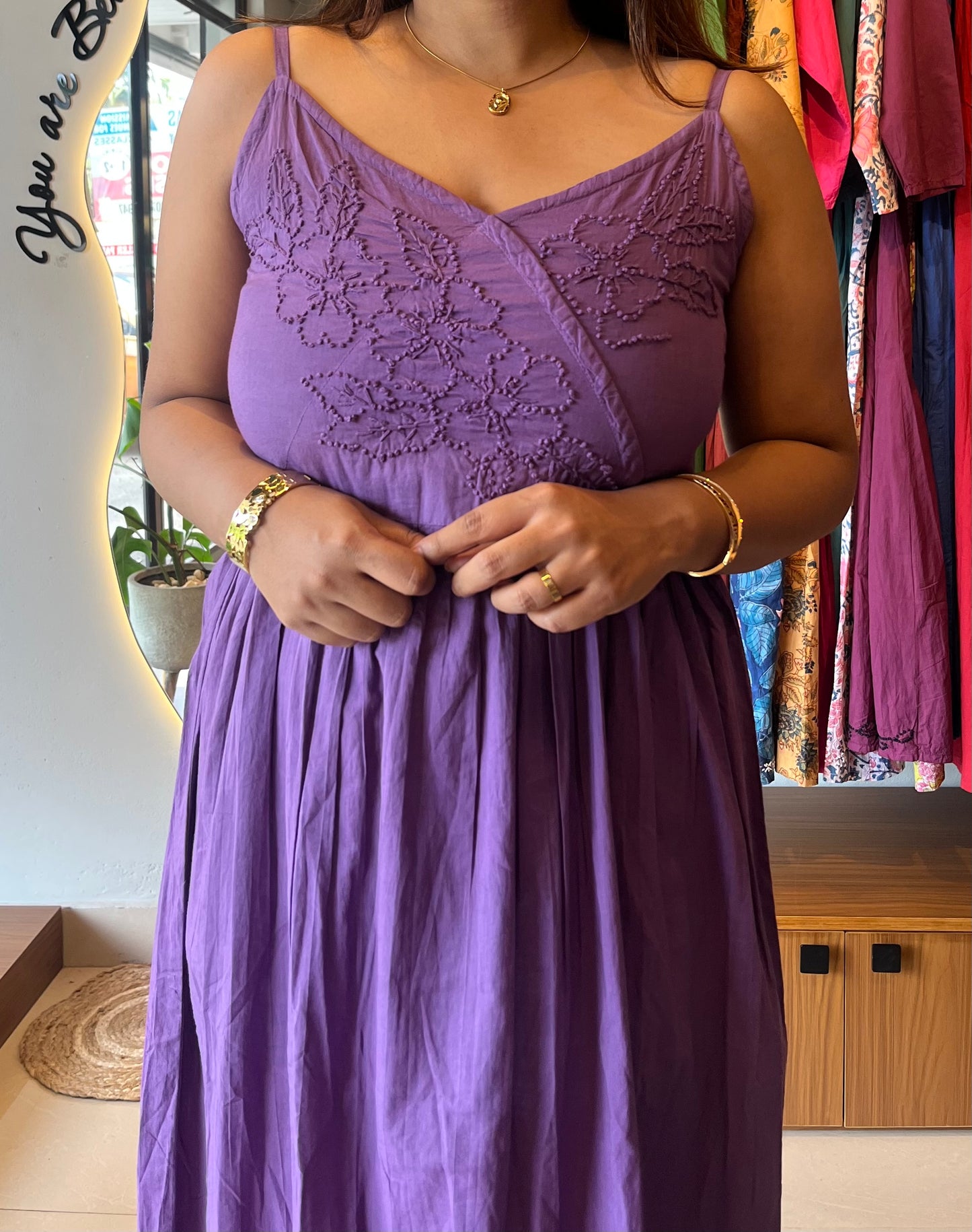 Garden whispers  Dress - Dark Lavender