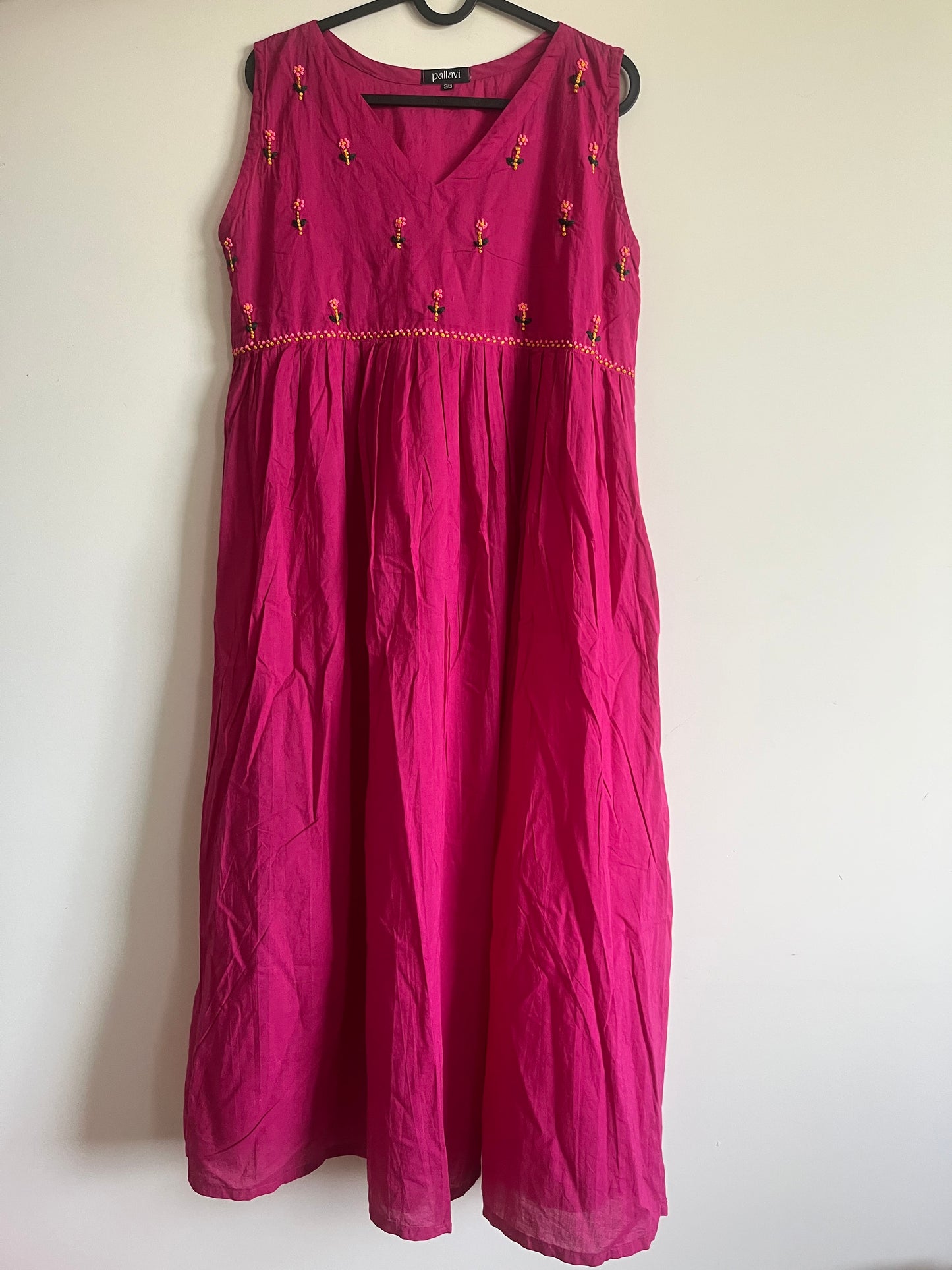 Blush and Bloom  Dress - Hot Pink