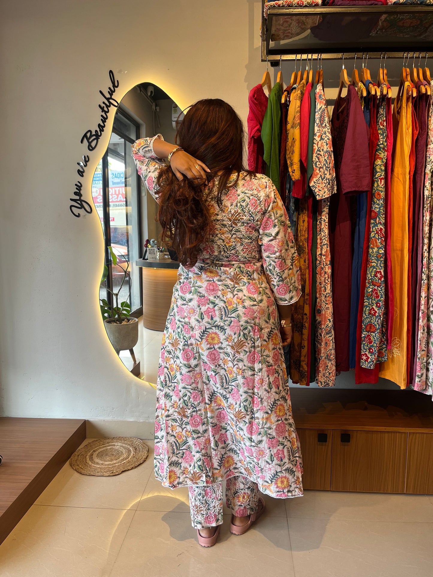 Angrakha - Floral White