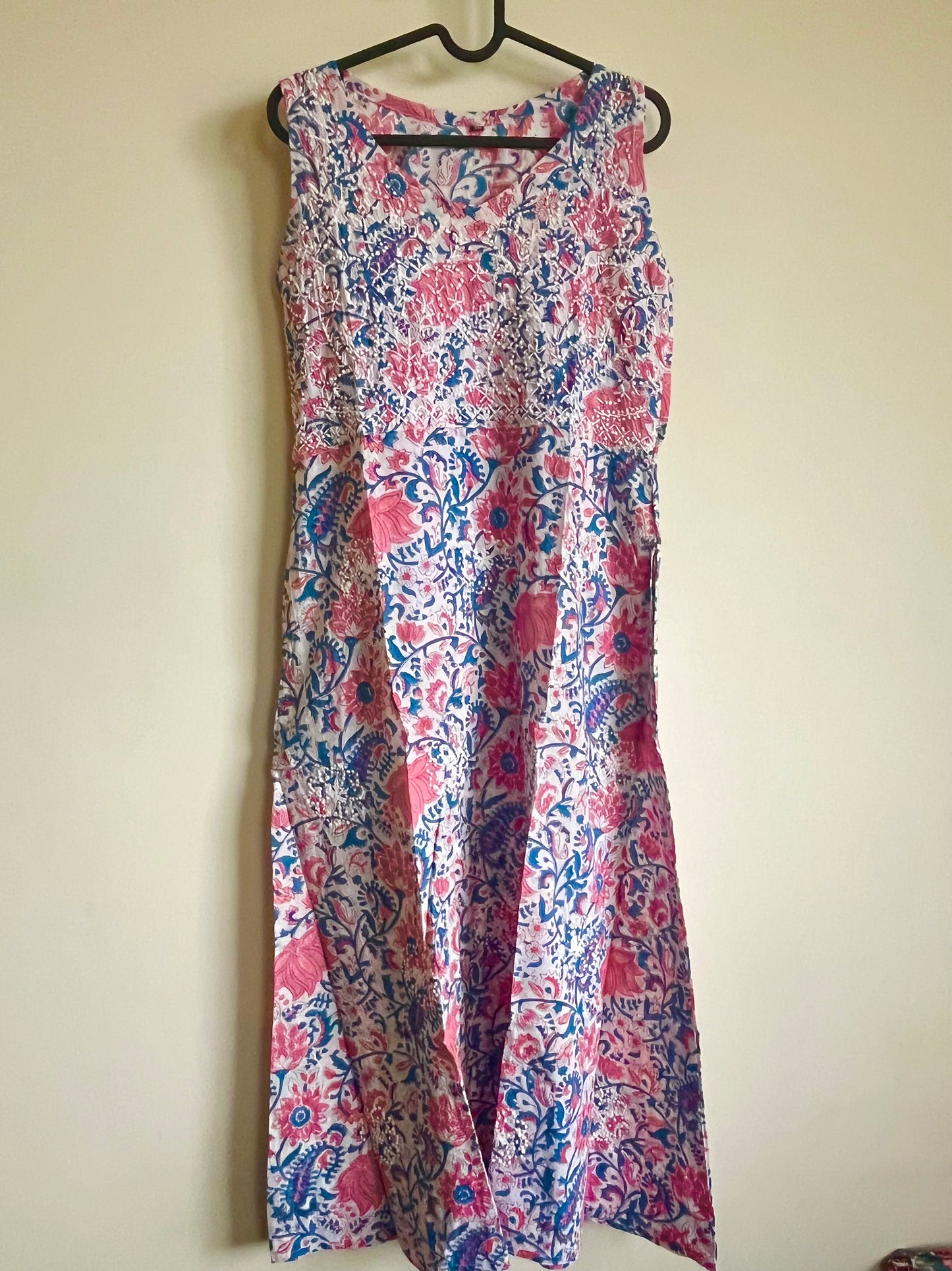 Sleeveless A-line Dress - Varnika