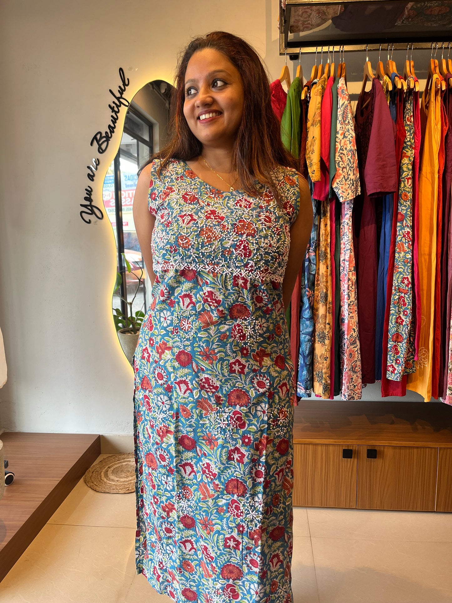Sleeveless Straight Kurti and pant PRE-ORDER - Melange