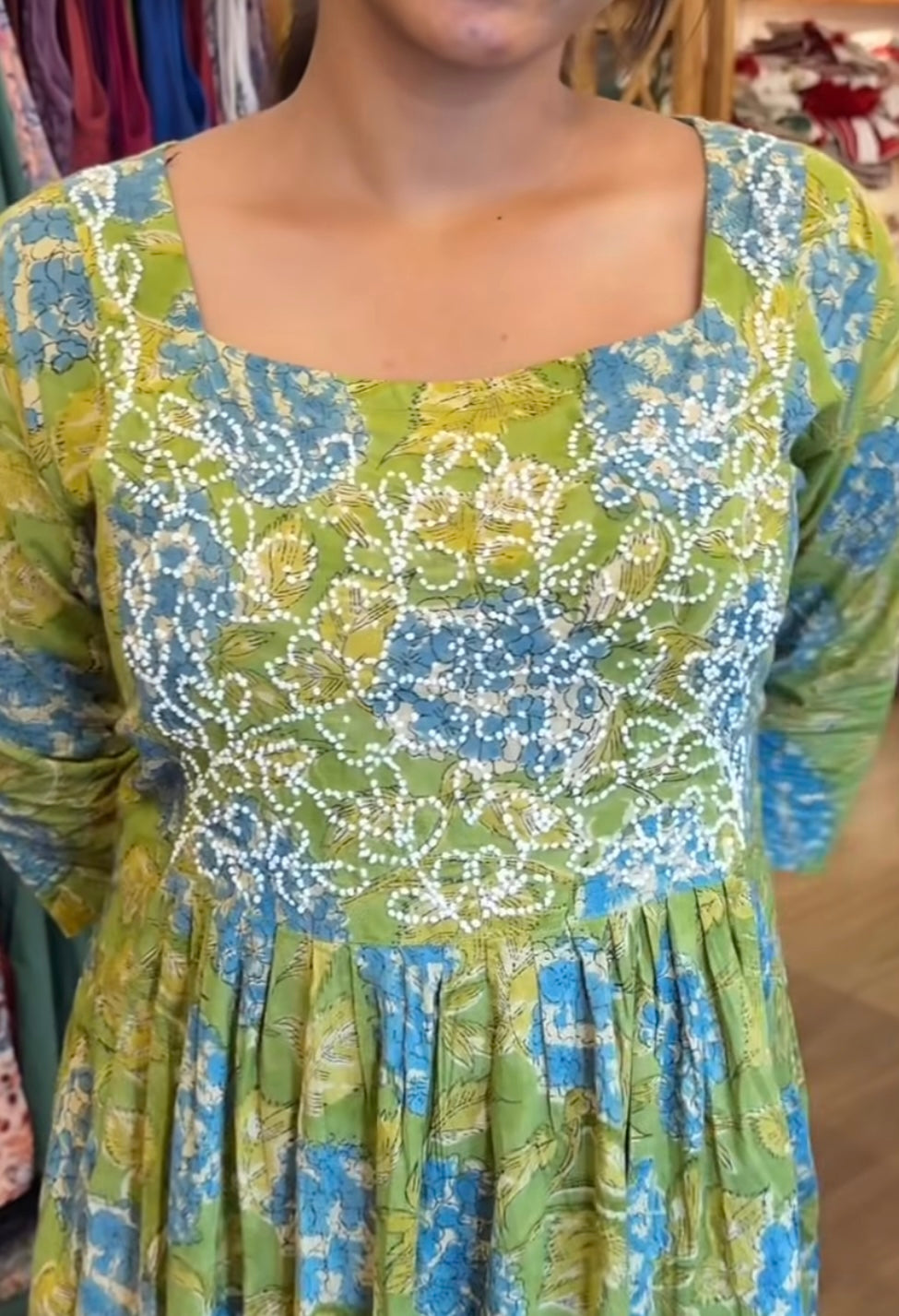 Pleated Dress PRE-ORDER - Bluebelle