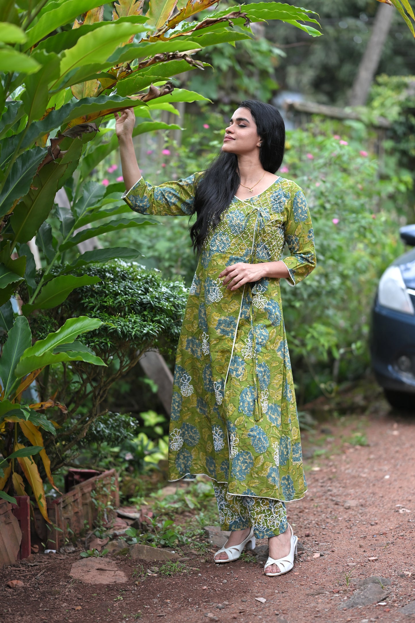 Angrakha Kurti and pant PRE-ORDER - Bluebelle