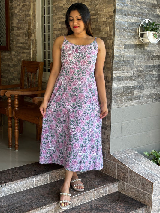 Sleeveless A-line Dress PRE-ORDER - Lavender Smera