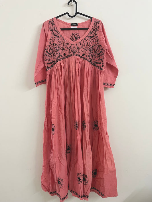 Aliyacut - Black knots on Neon Peach