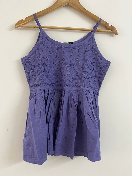 Flared Short Top - Amethyst