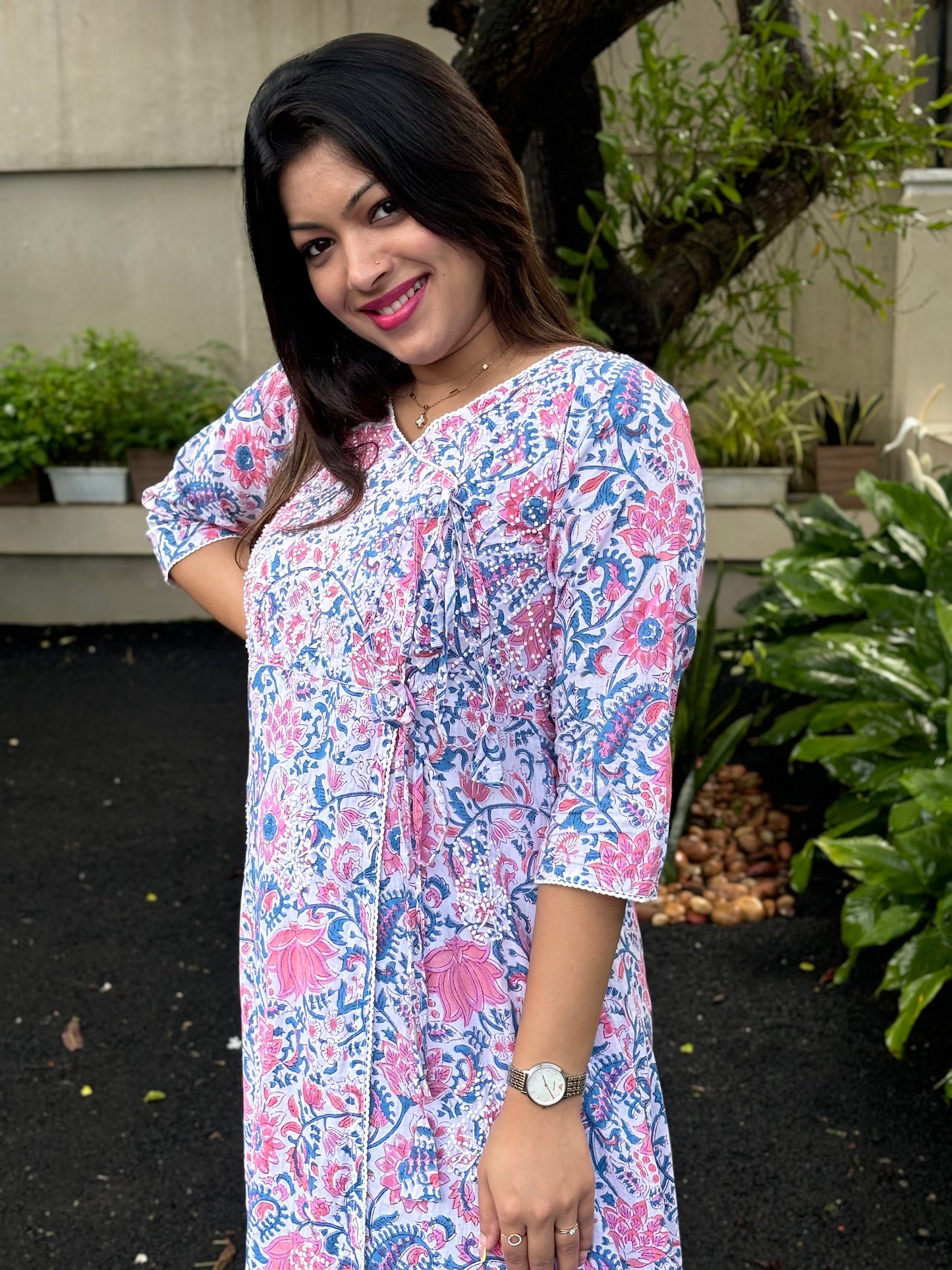 Angrakha Kurti and pant PRE-ORDER - Varnika