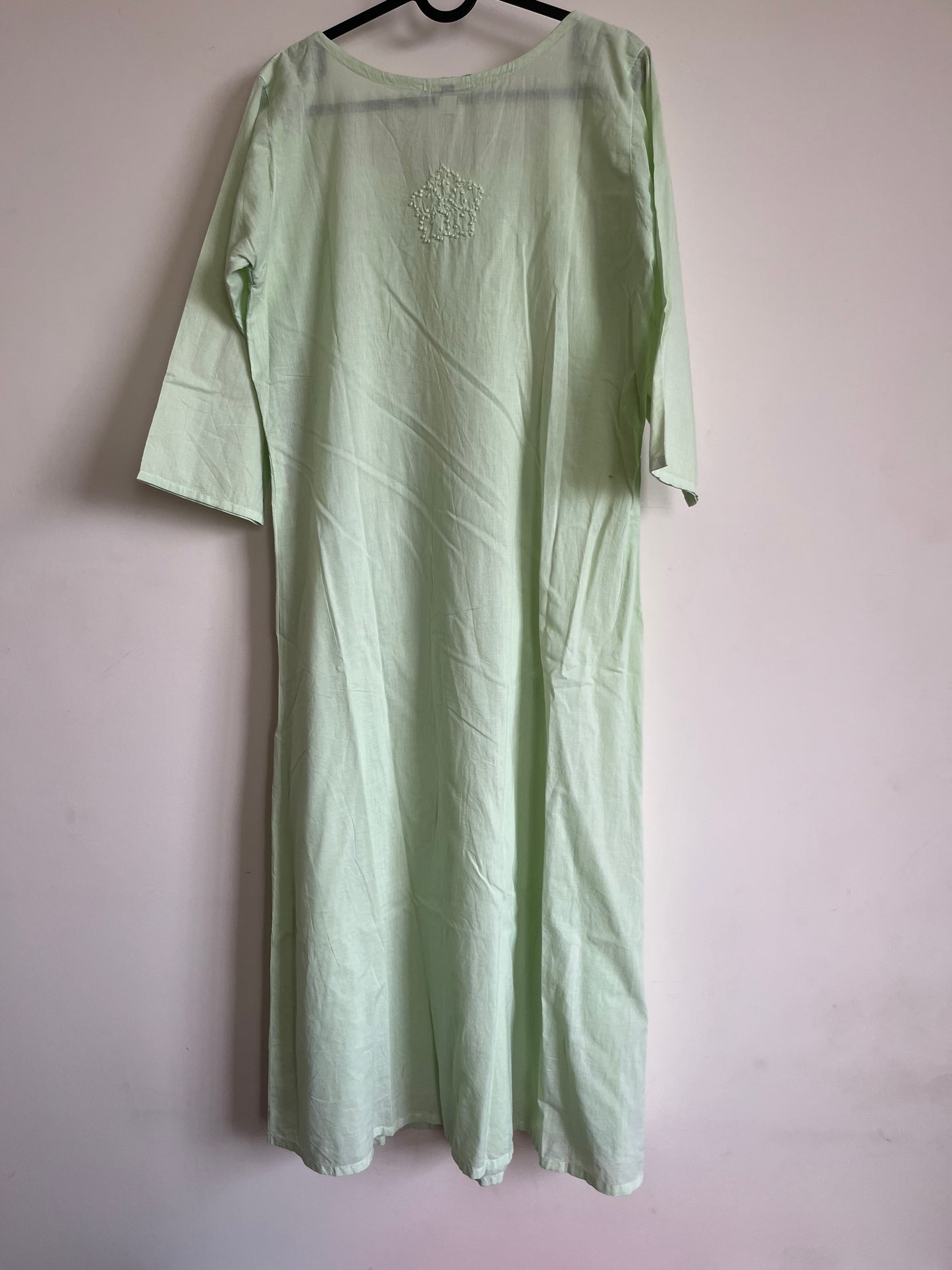 Pleated dress -Powder green