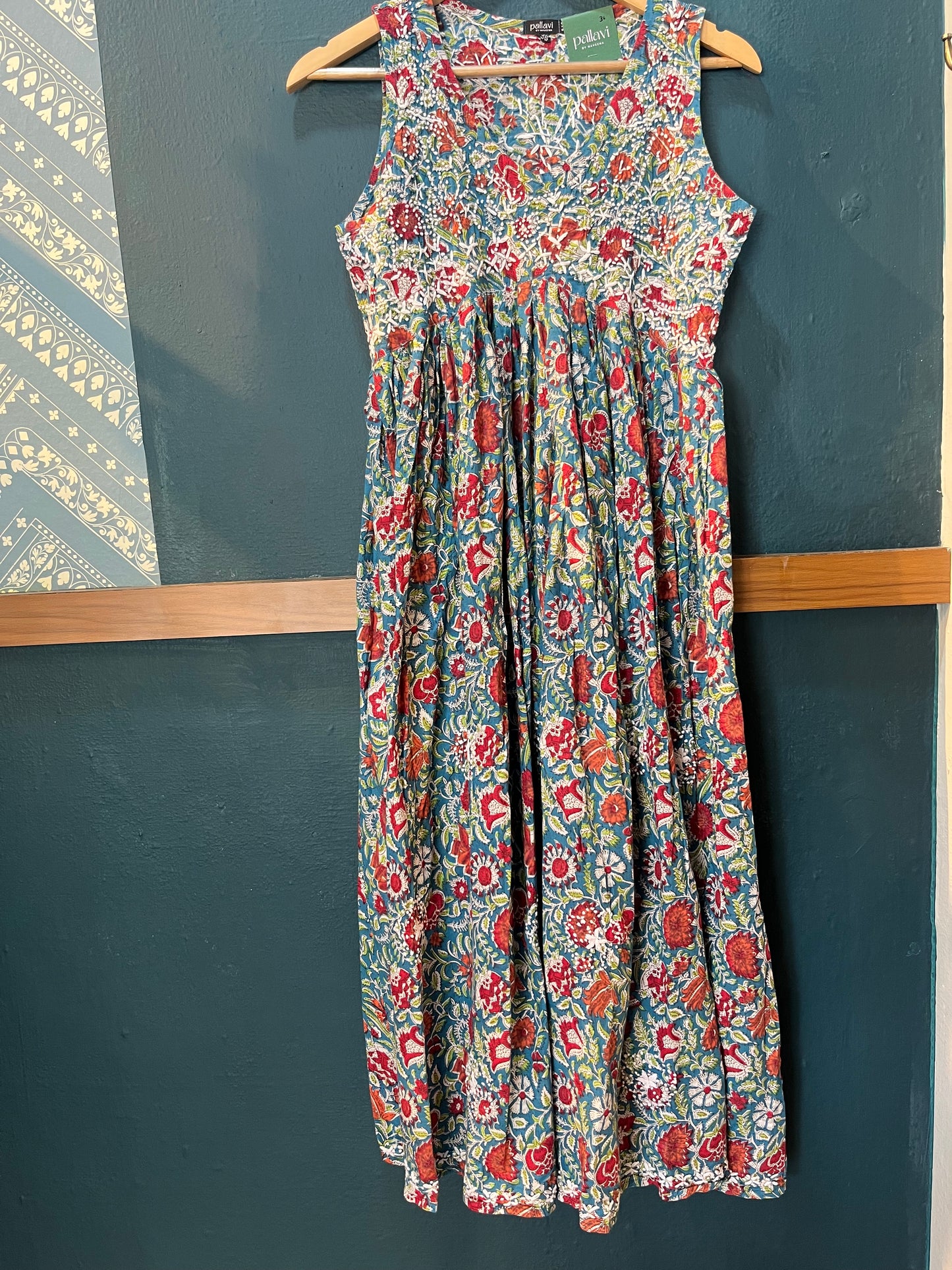 Sleeveless Aliya cut dress (with work on front and back) PRE-ORDER - Melange