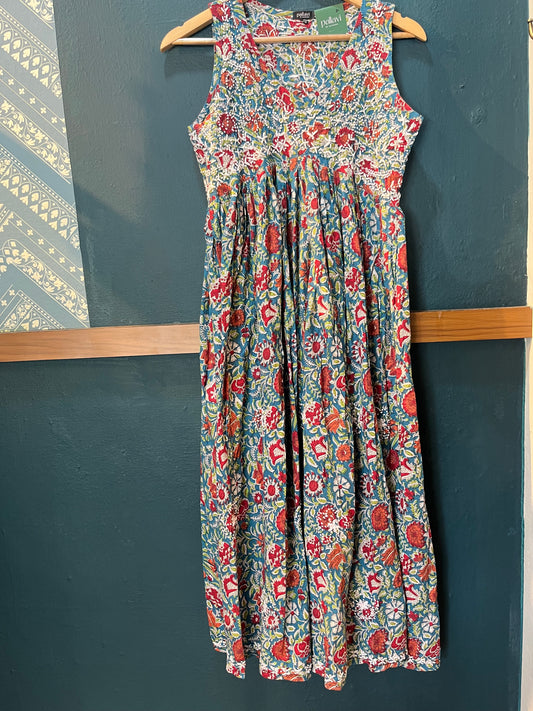 Sleeveless Aliya cut dress (with work on front and back) PRE-ORDER - Melange