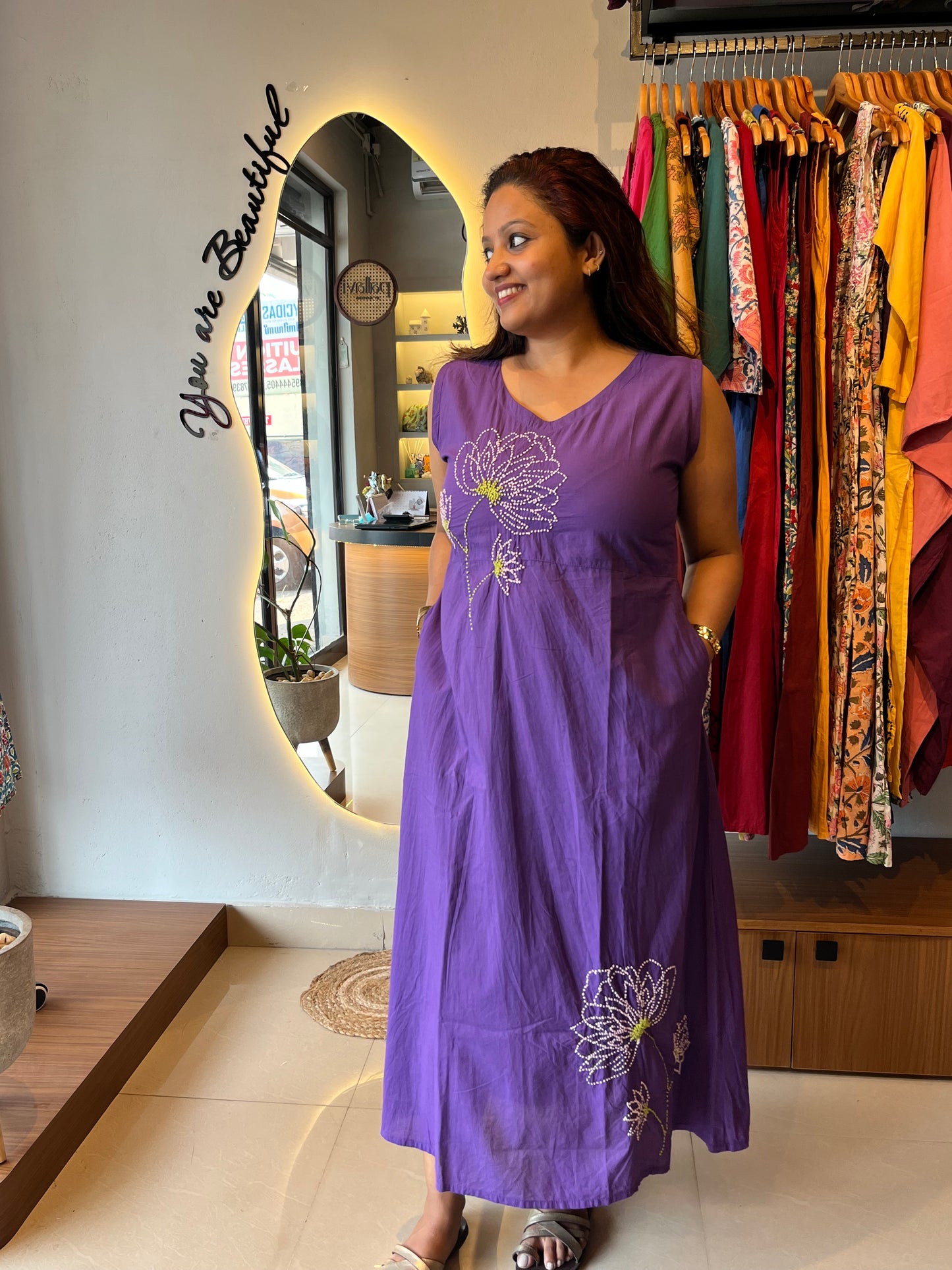 Glow dress - Indigo