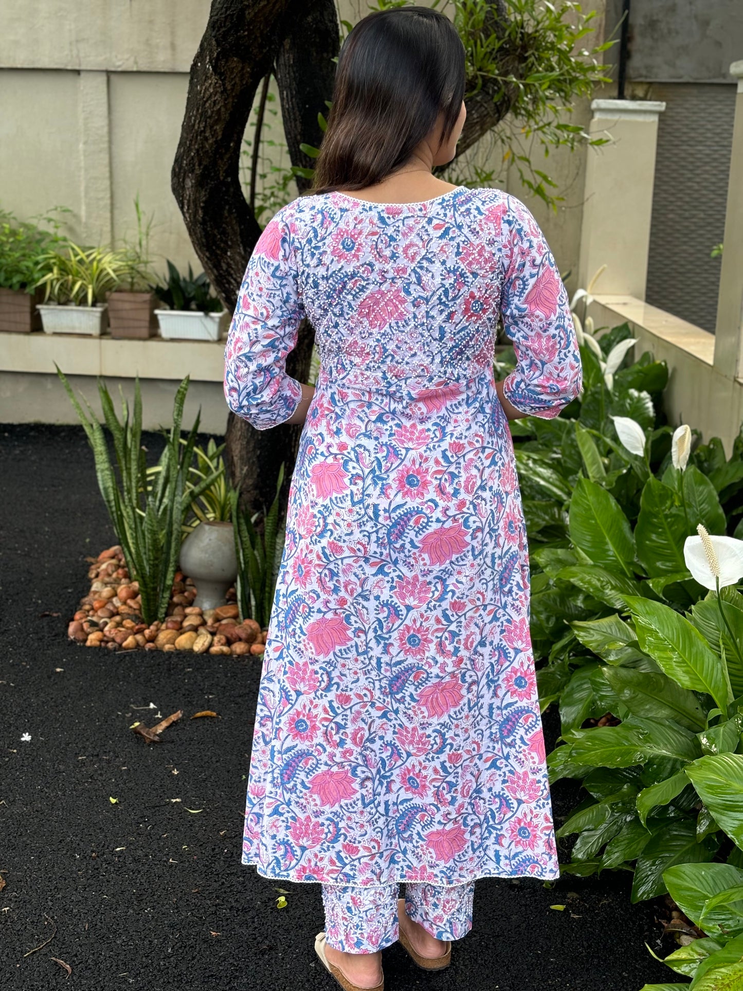 Angrakha Kurti and pant PRE-ORDER - Varnika