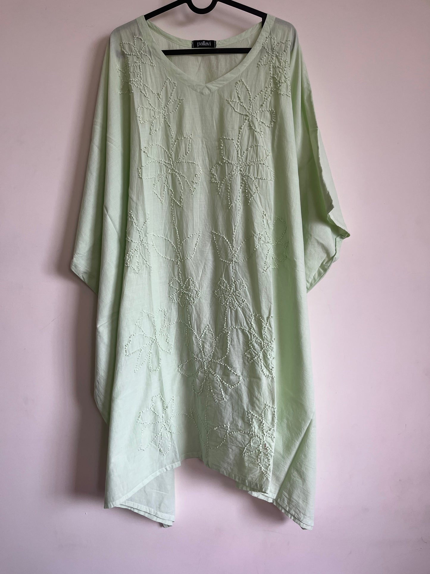 Kaftan top and pant - Powder Green