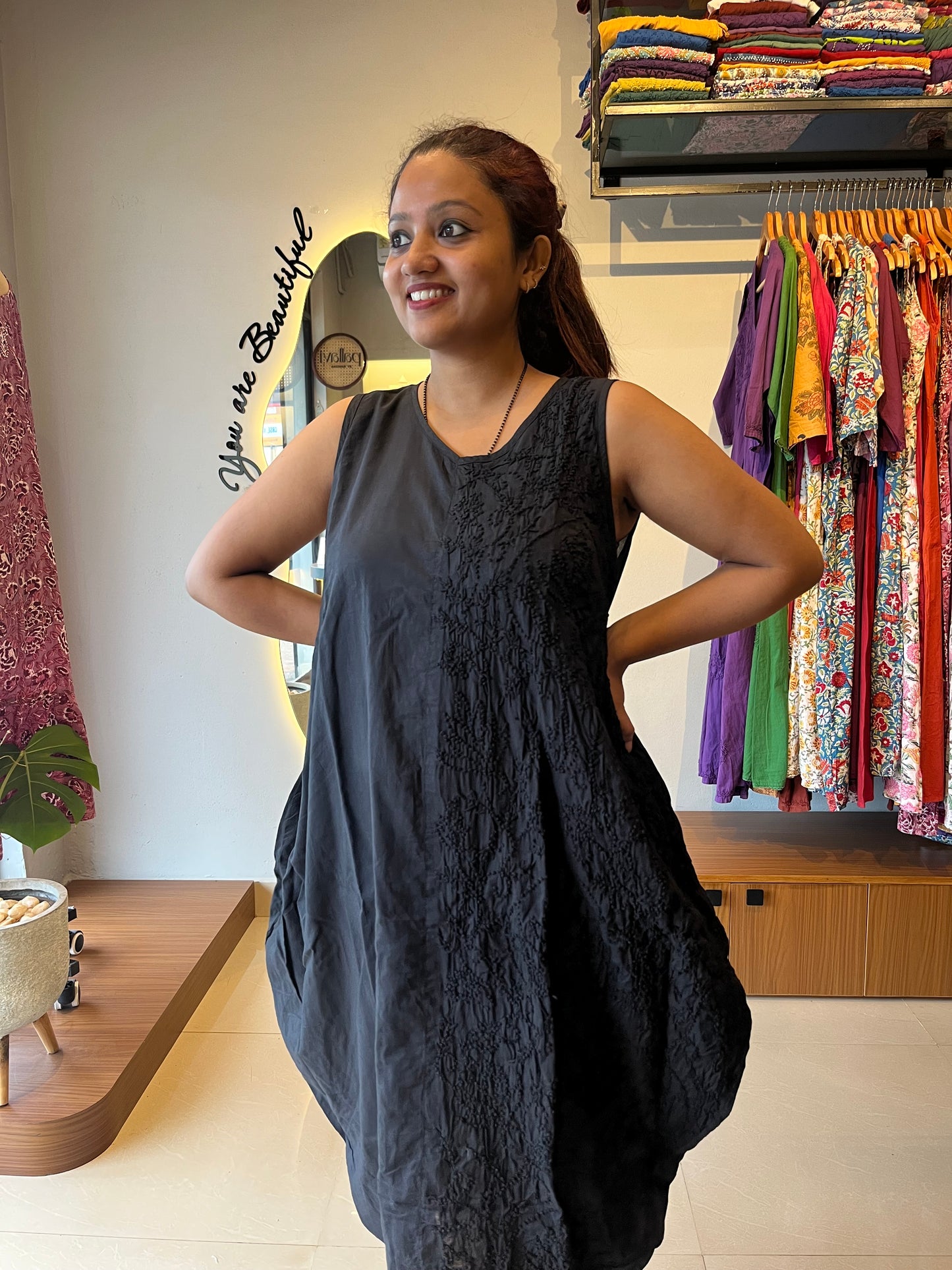 Balloon dress - Black