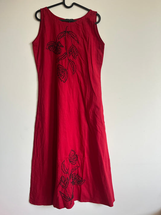 Chameli Charm  Dress - Red