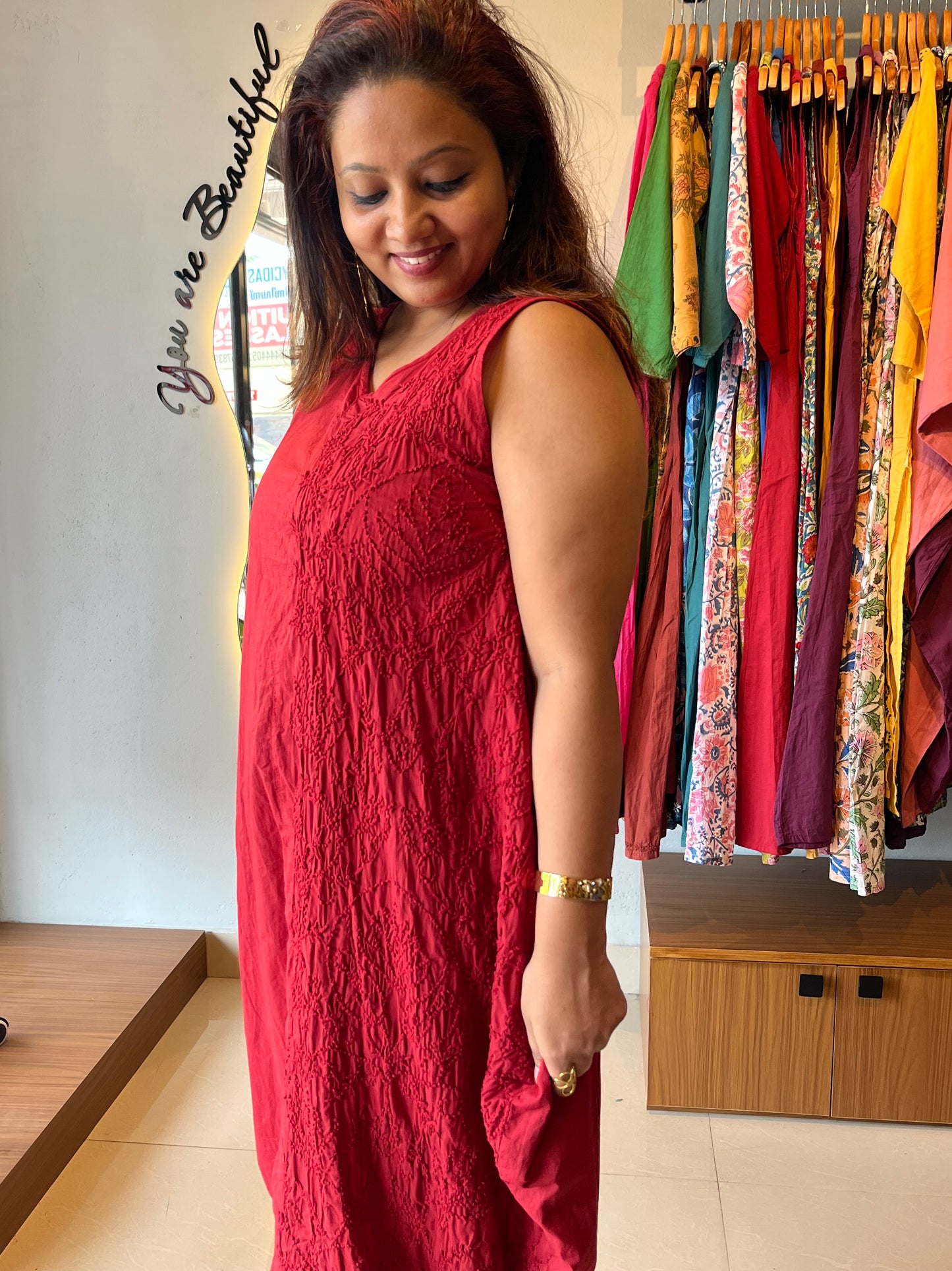 Balloon dress - Red
