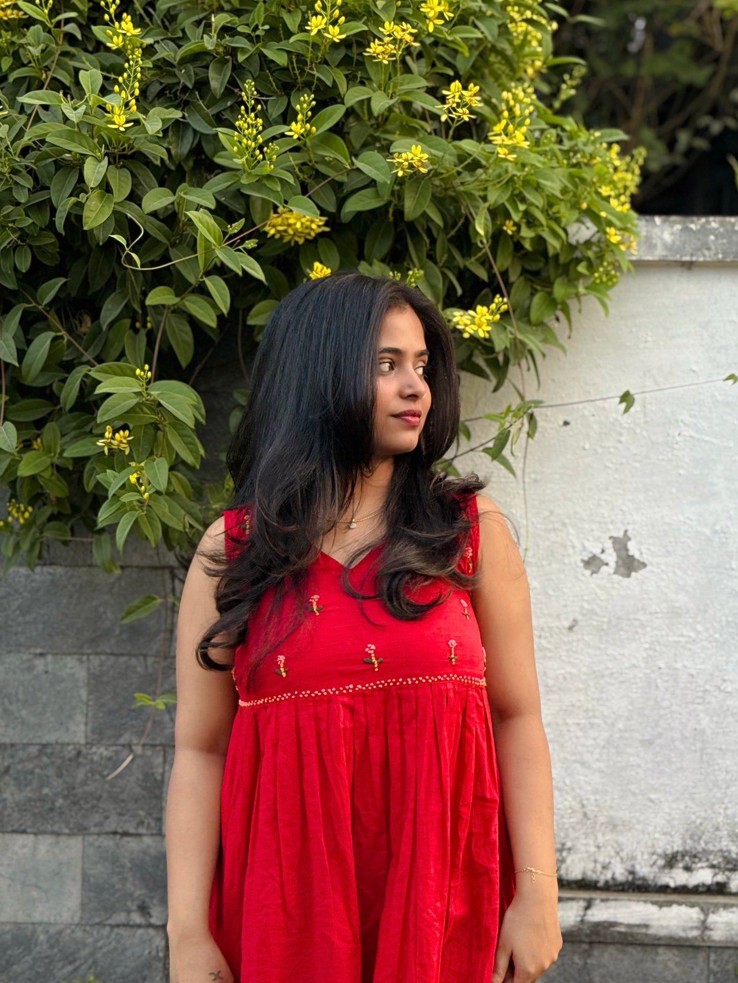 Blush and Bloom  Dress  PRE-ORDER - Red