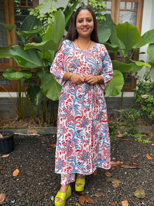 Angrakha Kurti and pant PRE-ORDER - Rangoli