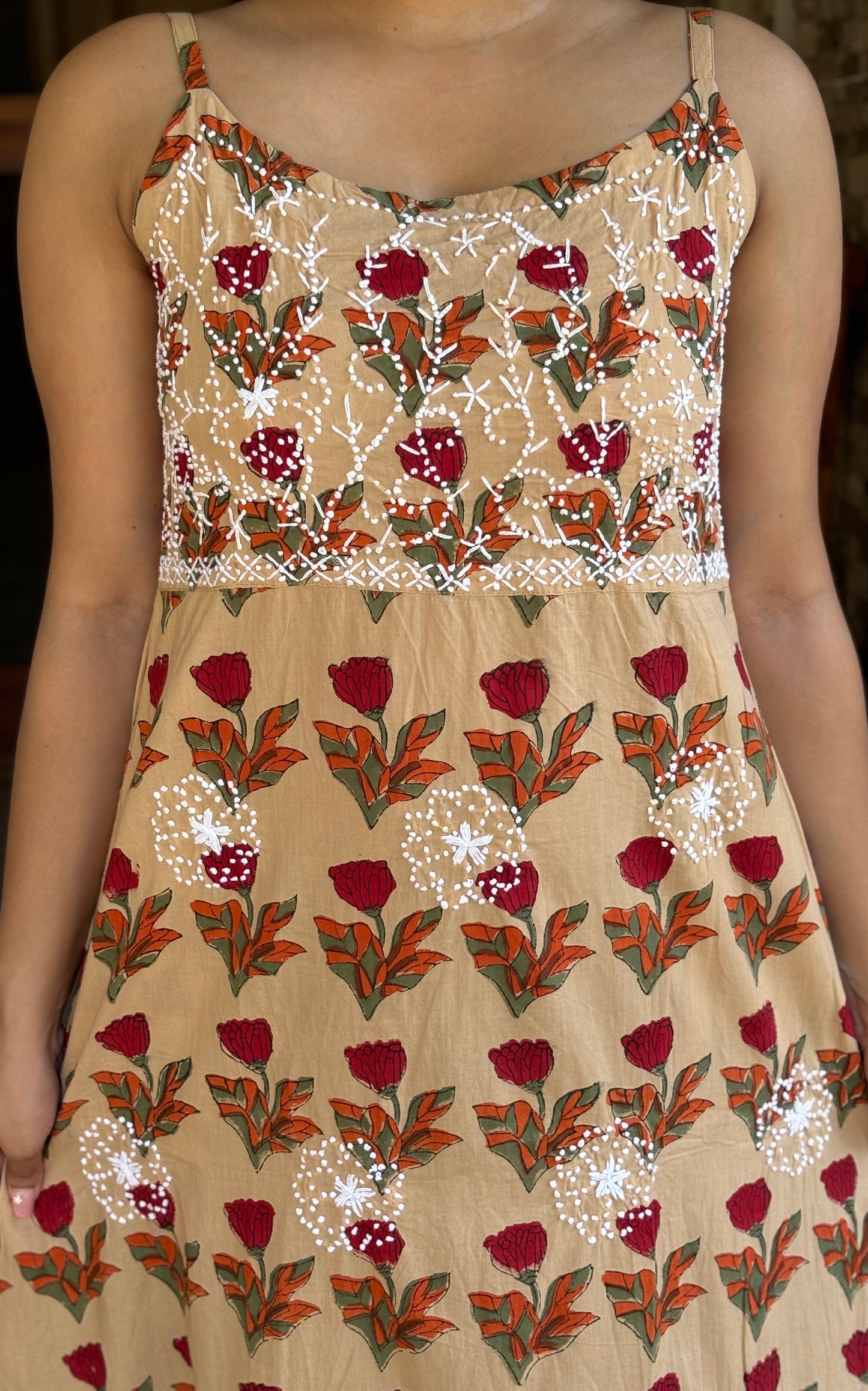 Sleeveless A-line Dress - Scarlette