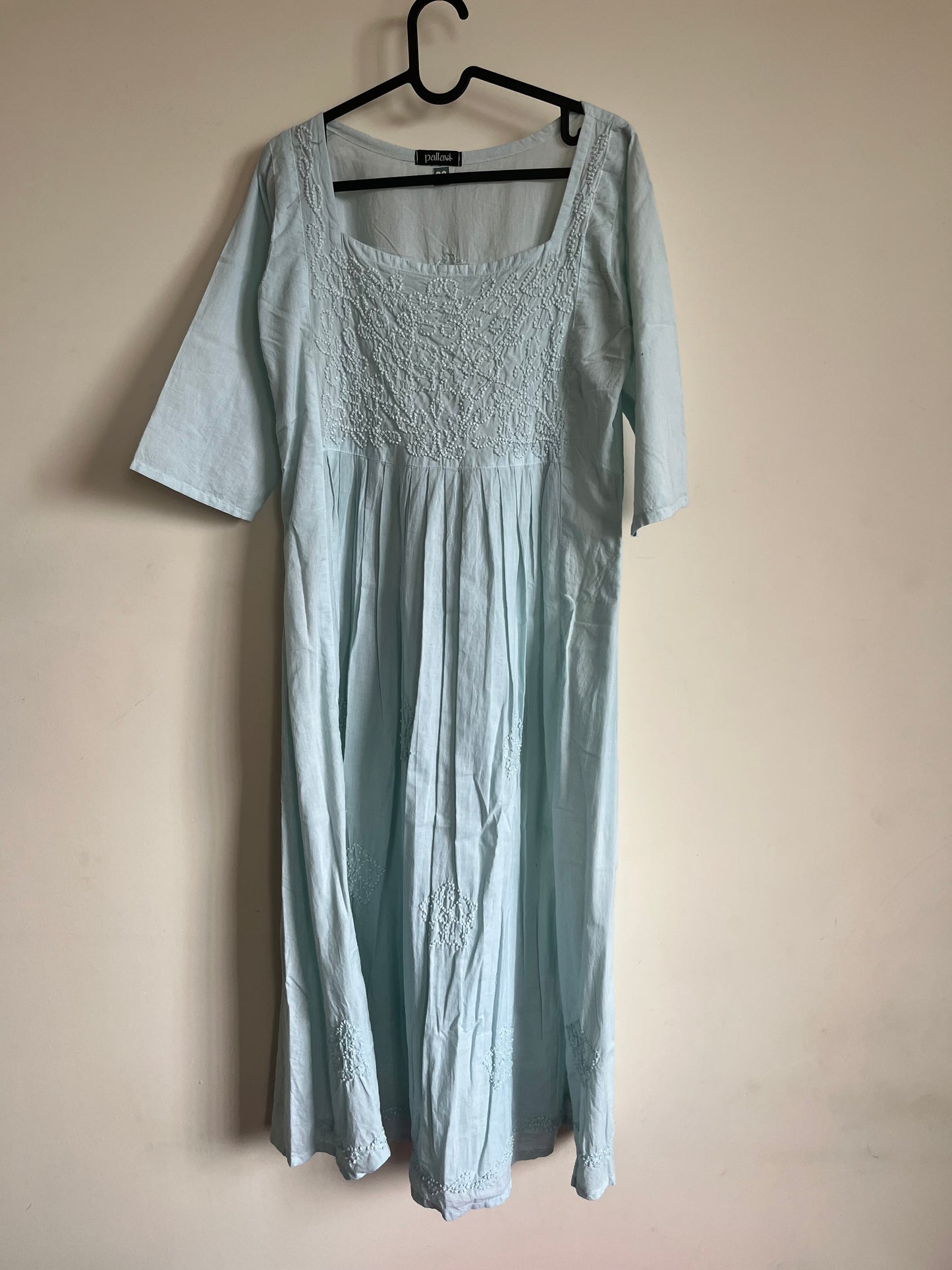 Pleated dress PRE-ORDER  - Powder Blue