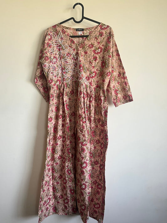 Pleated Angrakha dress - Mili