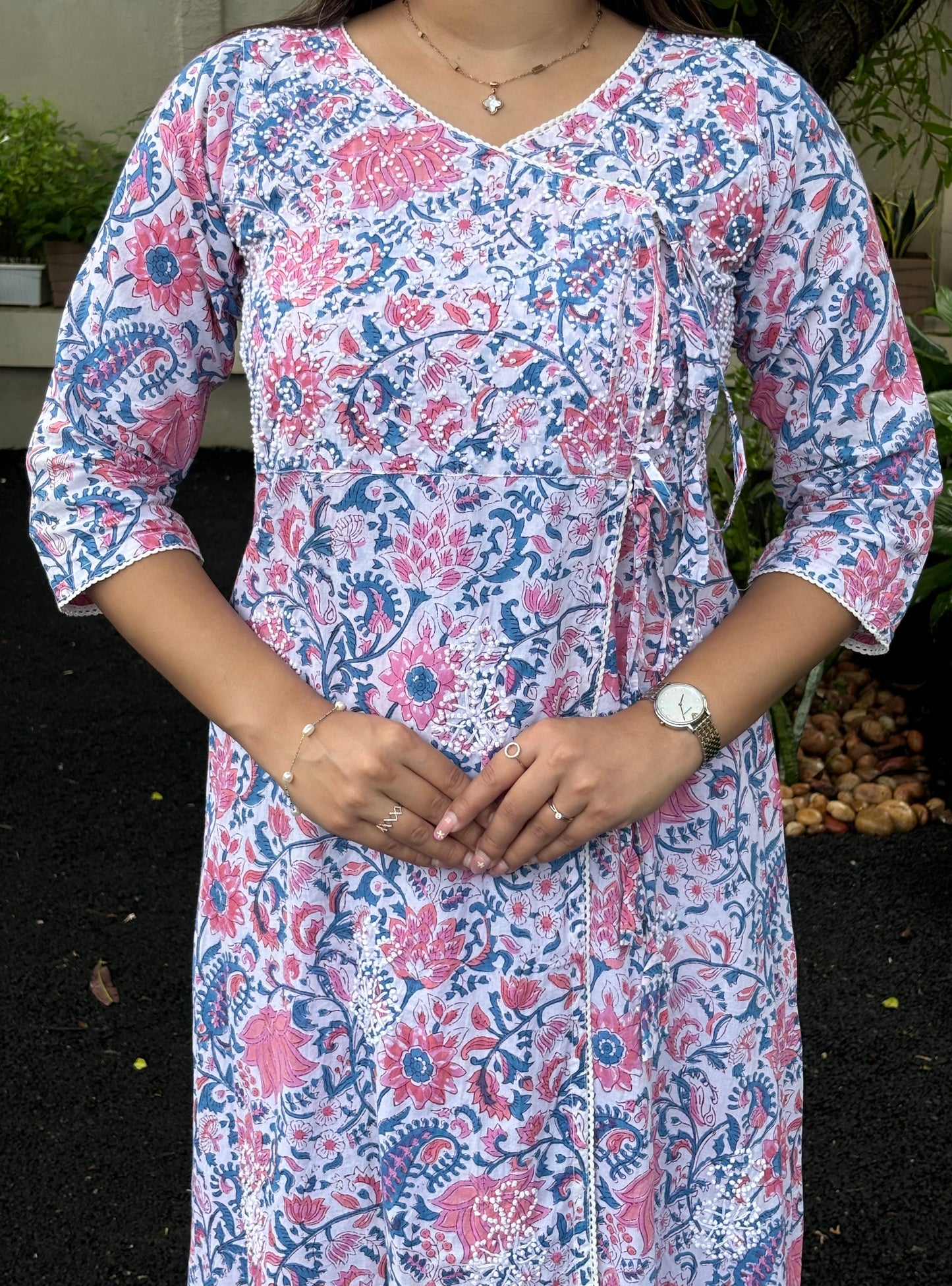 Angrakha Kurti and pant PRE-ORDER - Varnika