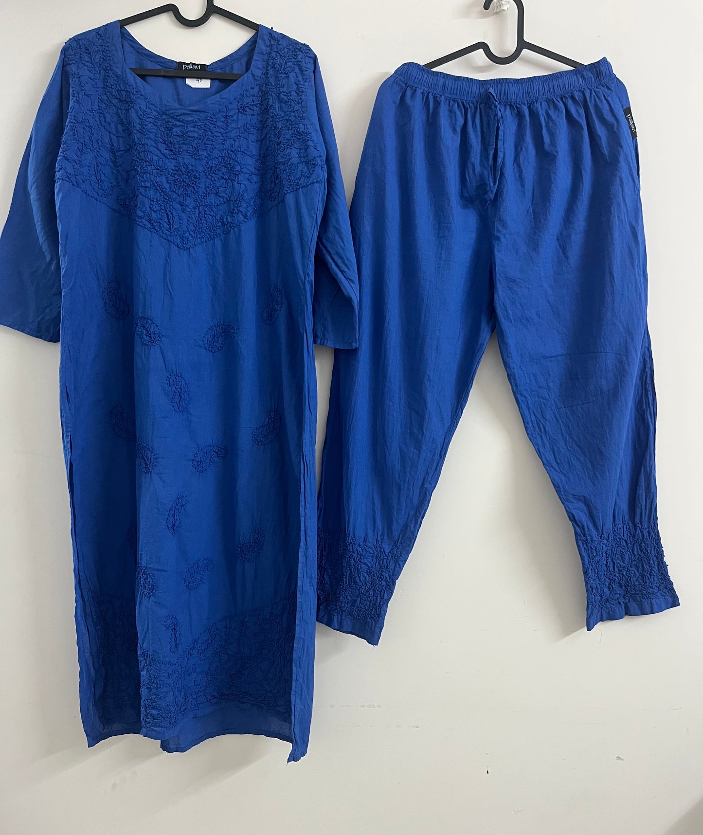 Straight Kurti and pant PRE-ORDER - Royal Blue