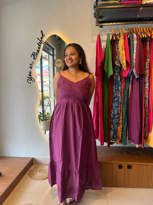 Garden whispers  Dress - Wine