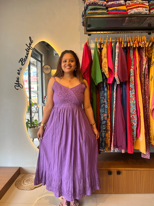 Garden whispers  Dress - Dark Lavender