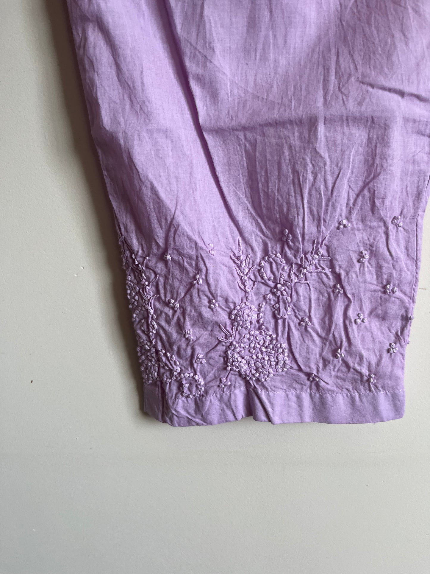 Straight Kurti and pant (Sleeveless) - Light lavender