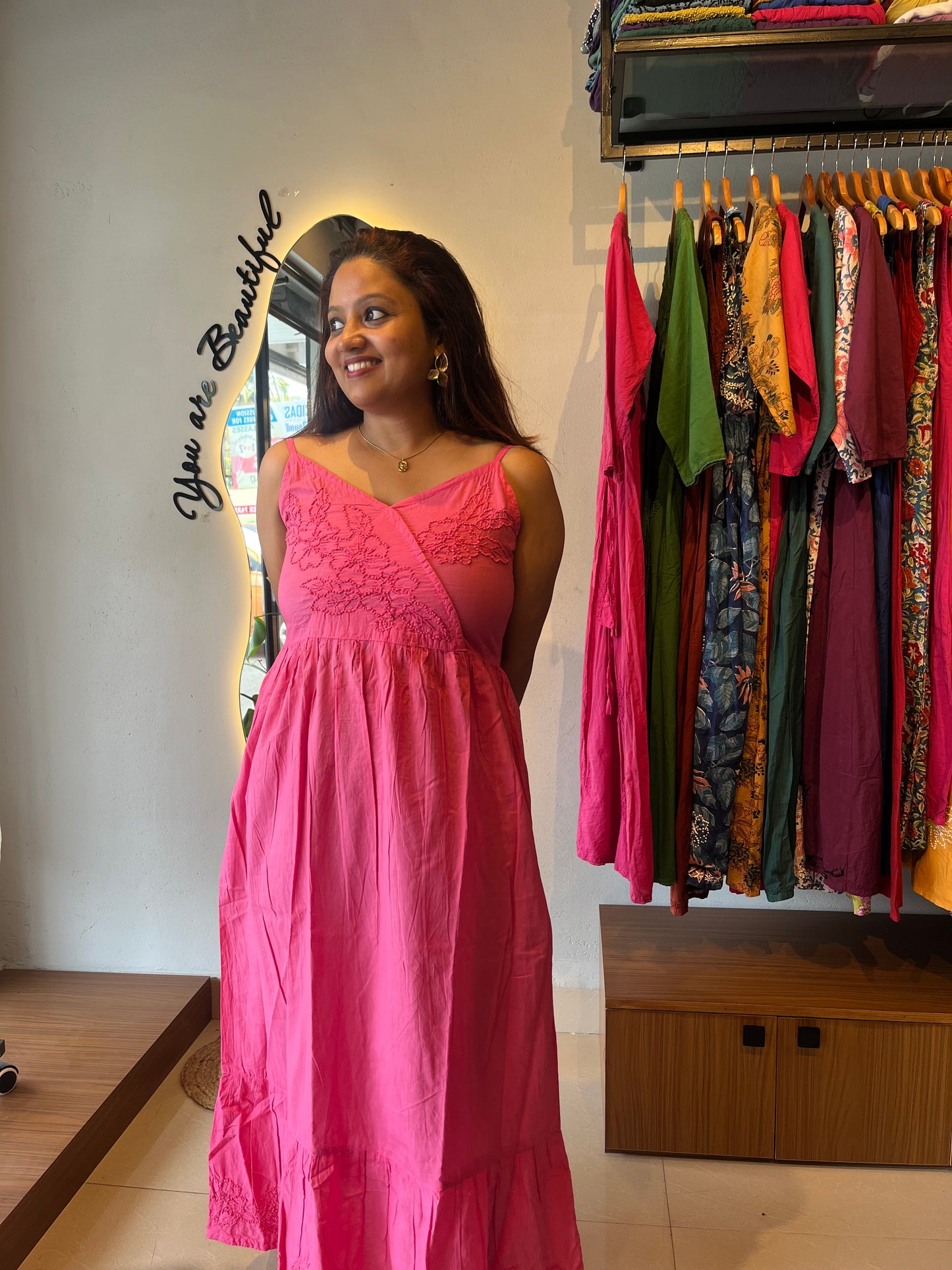 Garden whispers  Dress - Pink