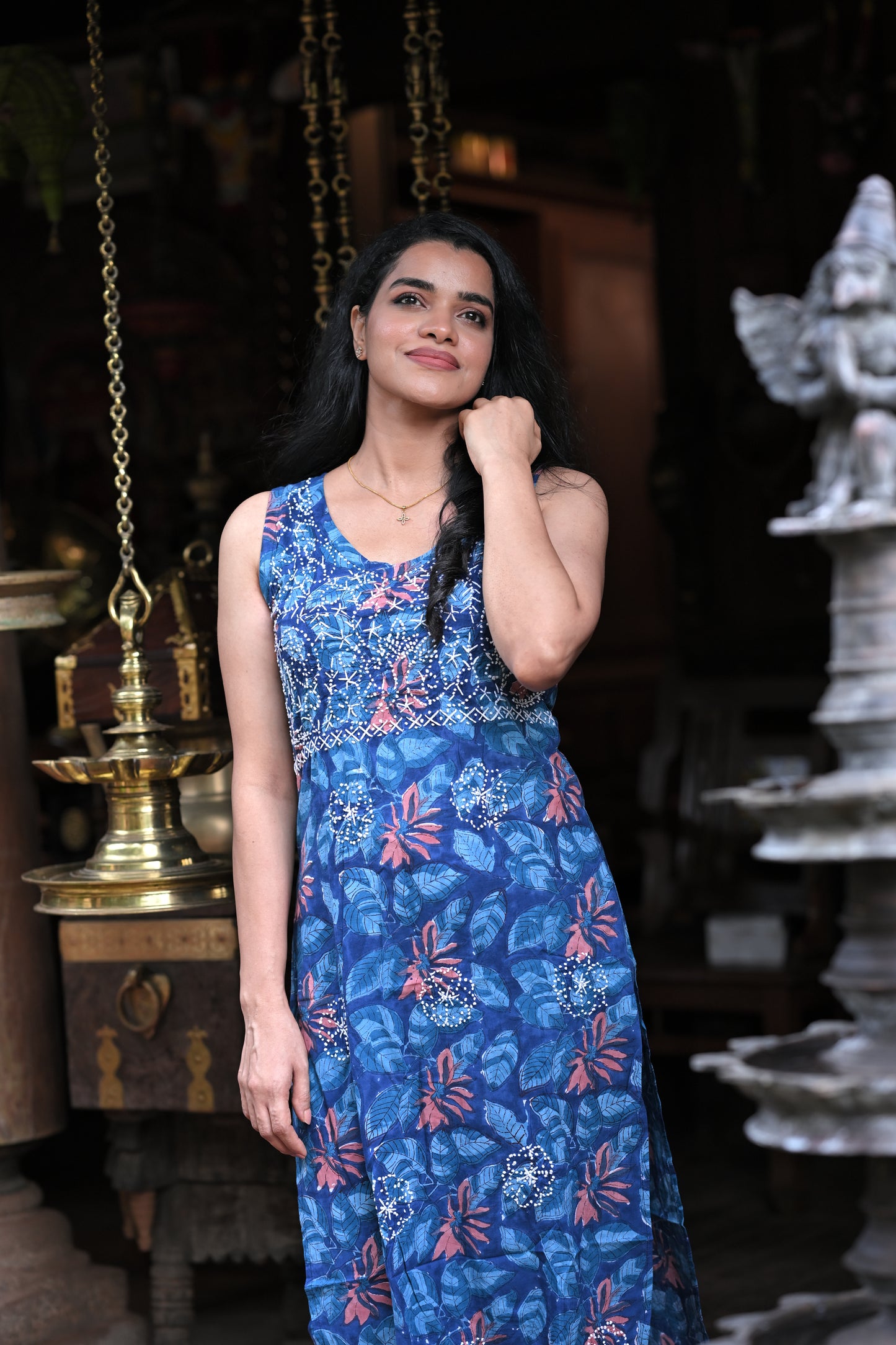 Sleeveless Straight Kurti PRE-ORDER - Neelima