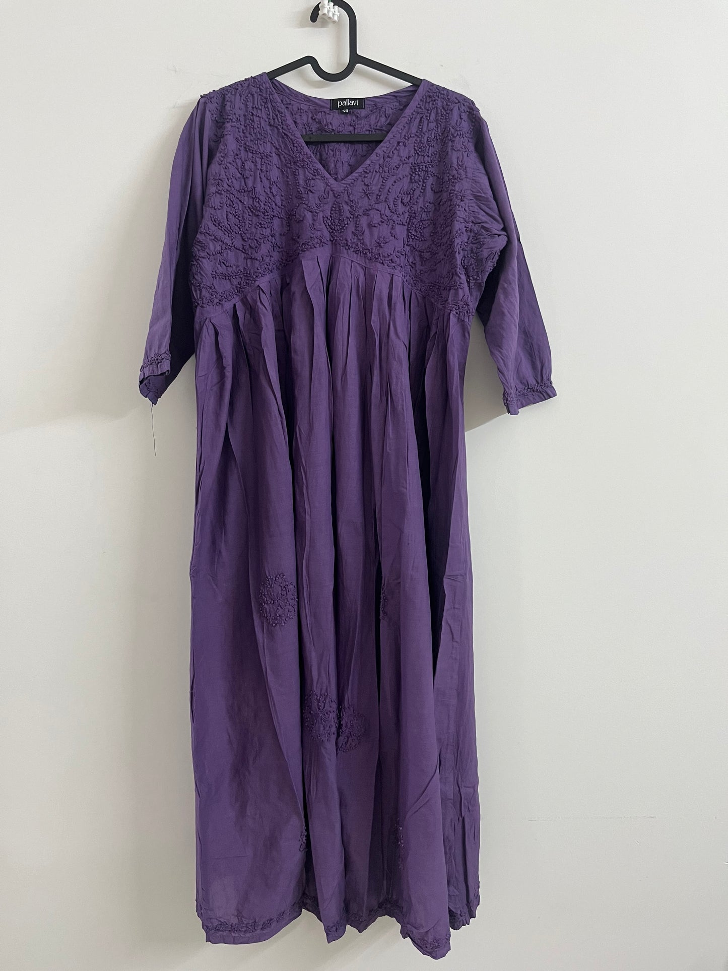 Aliya Cut Kurti/Dress - Amethyst (with work on front and back)