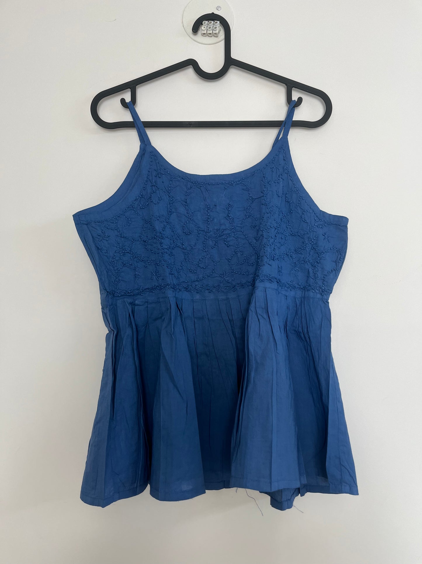 Flared Short Top - Deep Blue