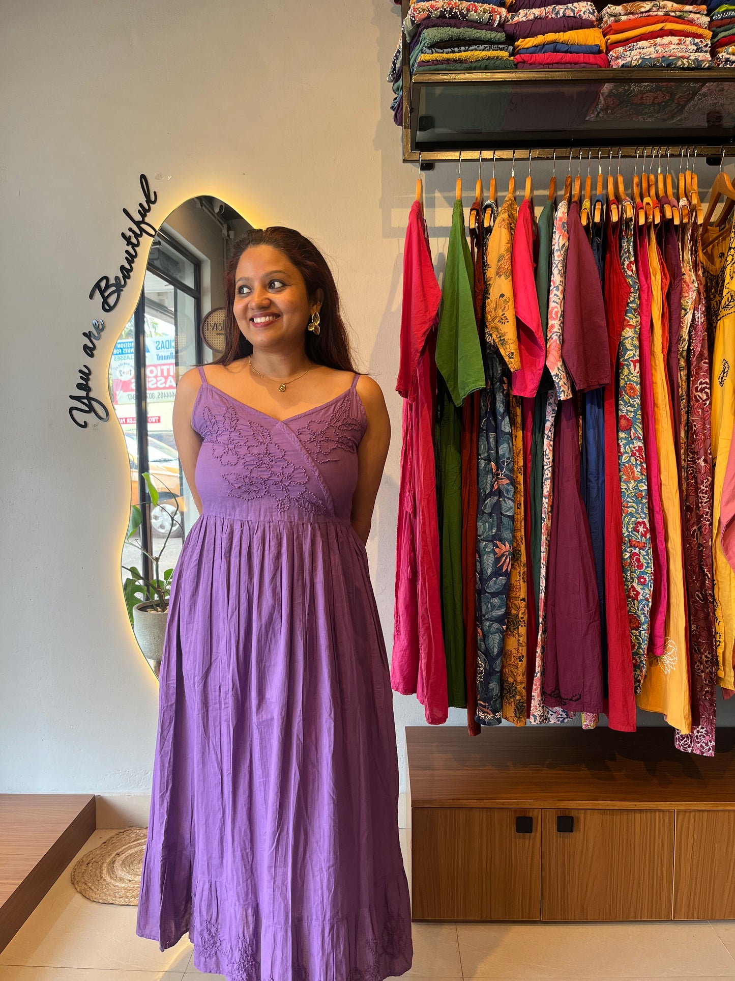 Garden whispers  Dress - Dark Lavender