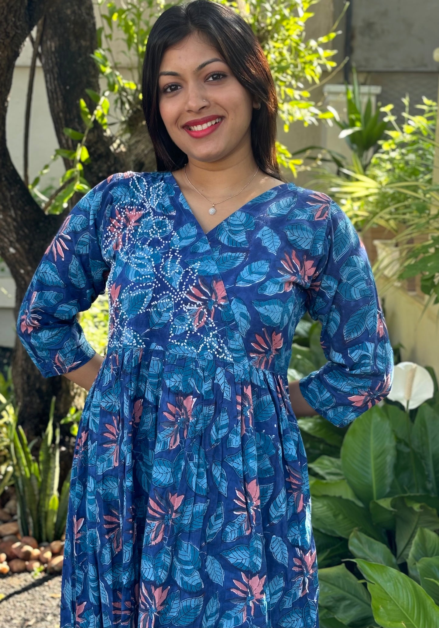 Pleated Angrakha set PRE-ORDER - Neelima