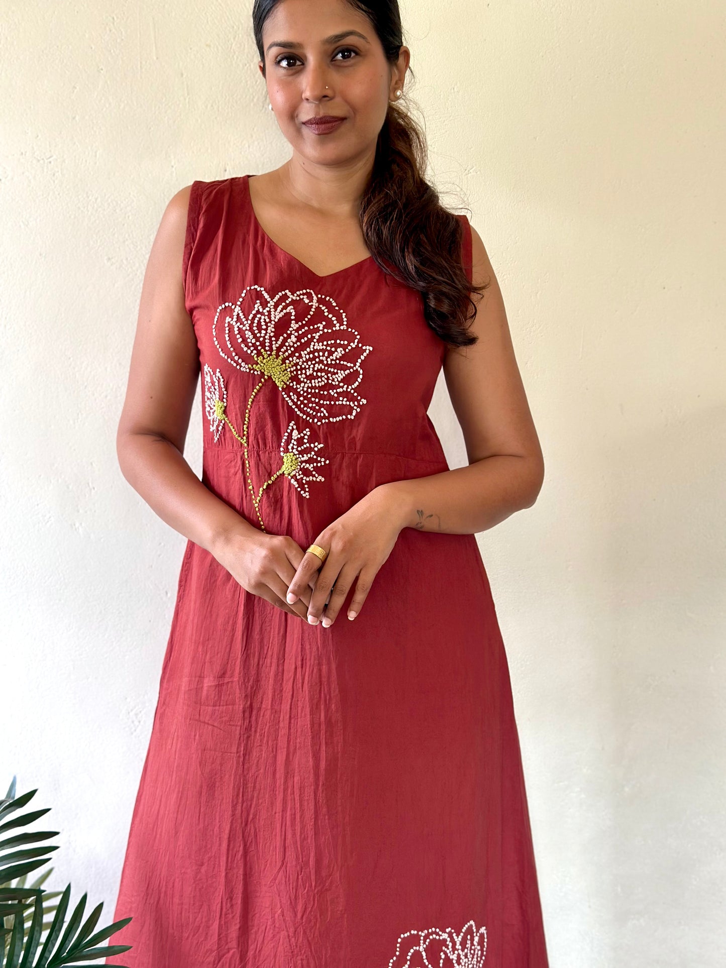 Glow Dress - Cinnamon brown