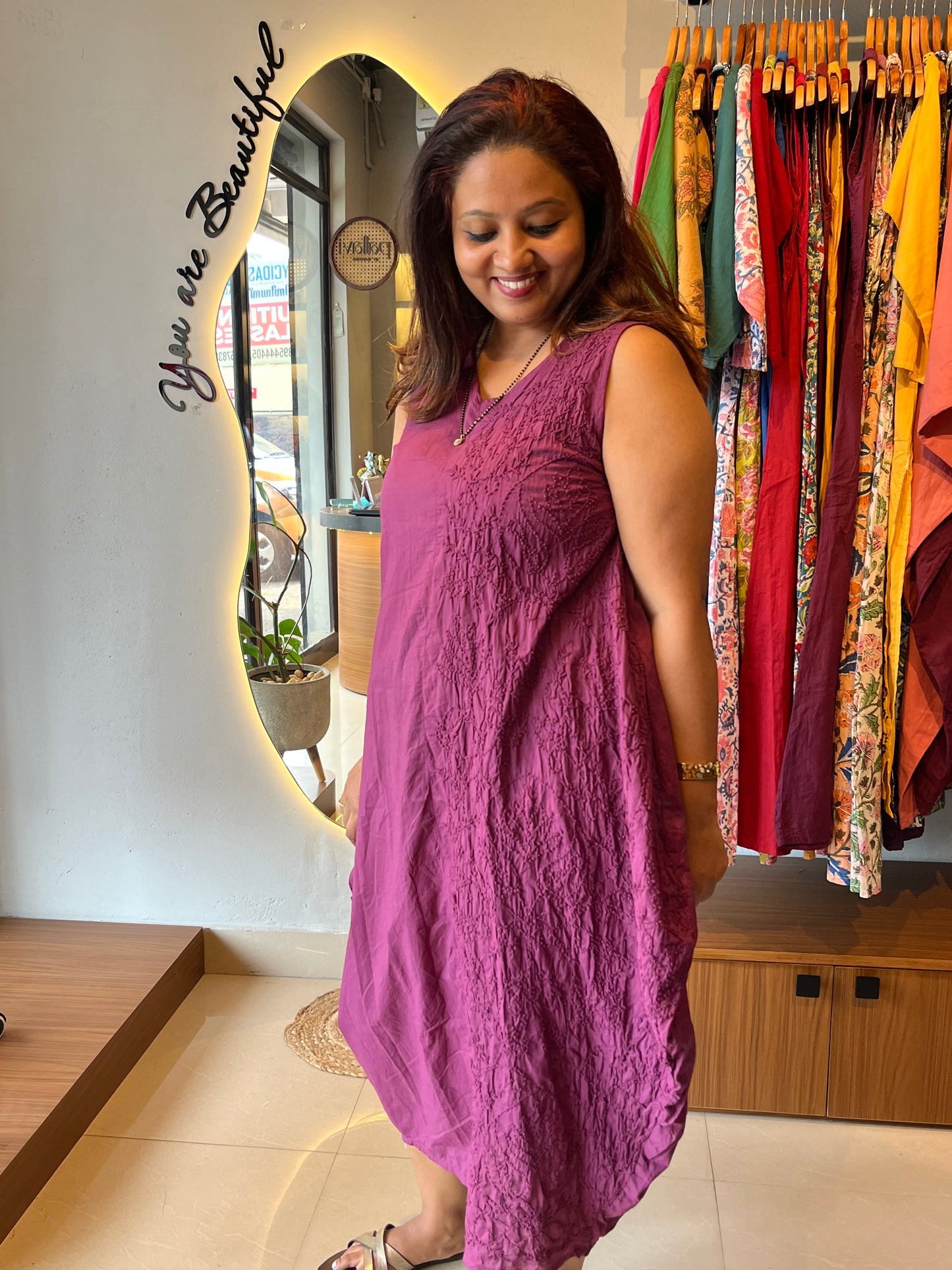 Balloon dress - Wine