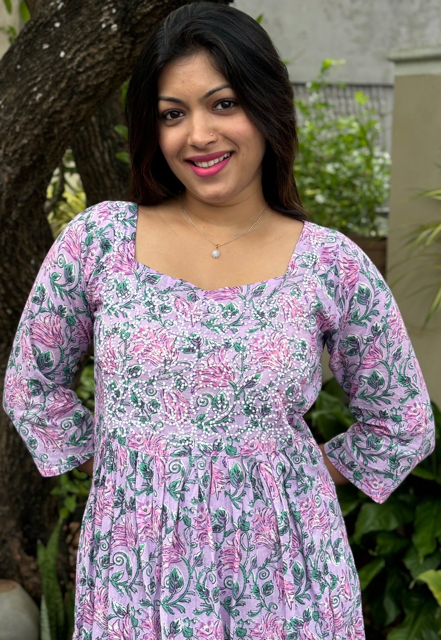 Pleated Dress PRE-ORDER - Lavender Smera